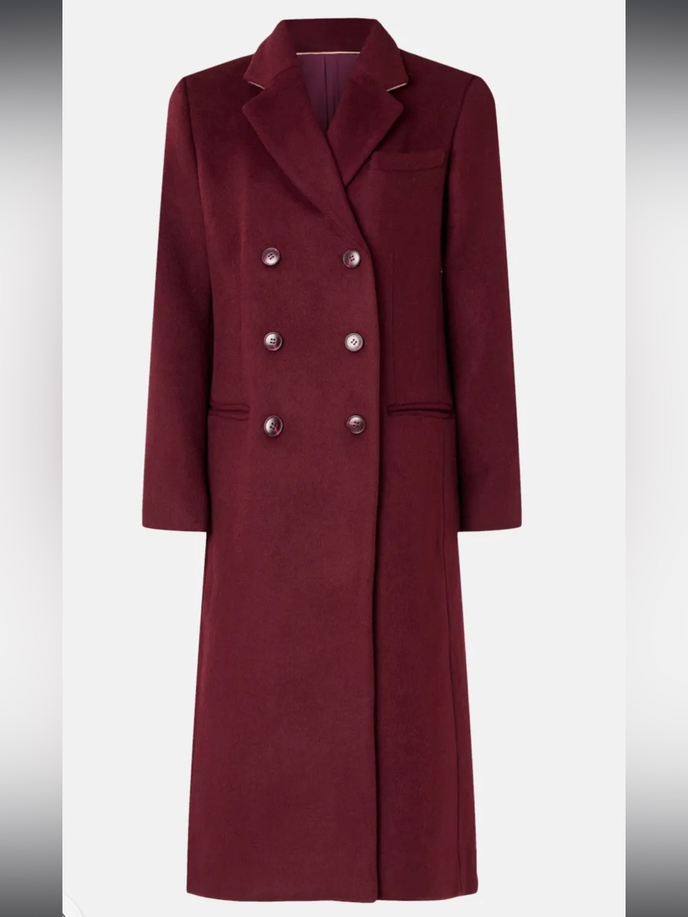 Roksanda x RTR MSRP $560 Burgundy Wool Trench Coat Size 4